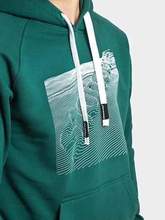 BLUZA Z KAPTUREM Stoprocent BMS TEKTONIK GREEN
