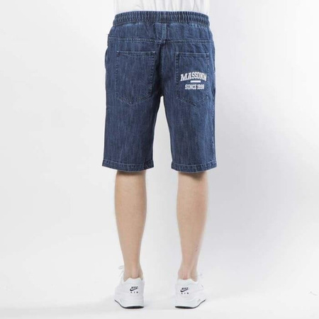 Mass Denim szorty Campus Shorts Jeans straight fit - dark blue