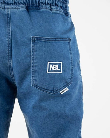 SPODNIE JEANS JOGGER ICON LIGHT BLUE Newbadline