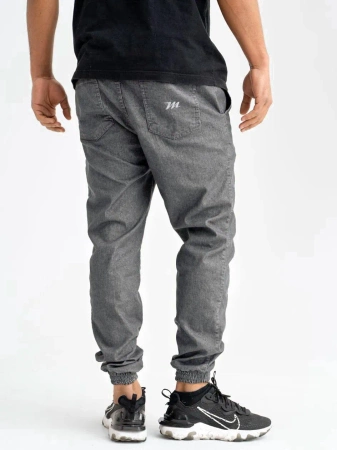 Spodnie Jogger Metoda Mini Logo Haft Szare