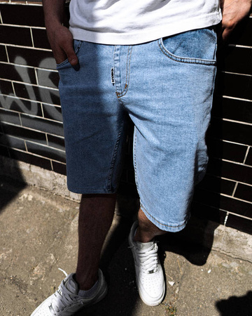 Krótkie spodenki Newbadline Jeans Icon Light Blue