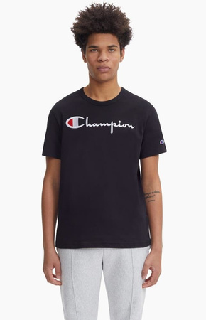 T-shirt Champion Script Logo Crew Neck Czarny