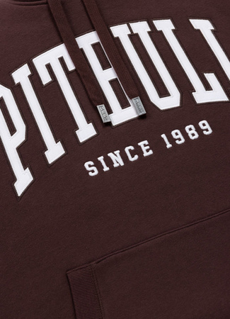 BLUZA Z KAPTUREM PIT BULL NORTON Bordo