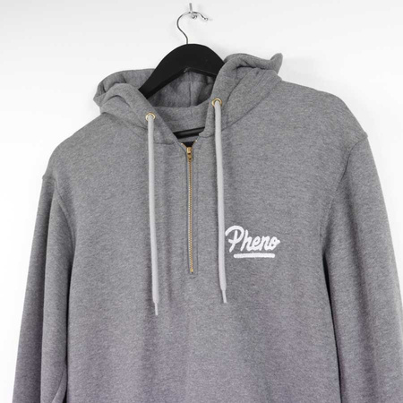 Bluza Phenotype Hoodie Szara Half- Zip