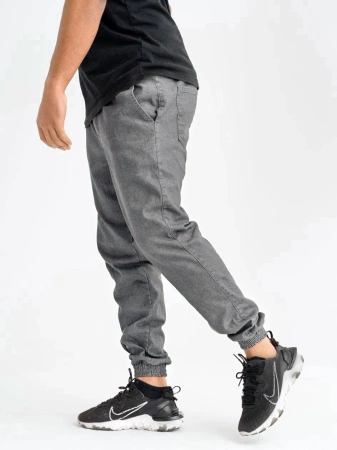 Spodnie Jogger Metoda Mini Logo Haft Szare