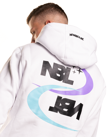 BLUZA Z KAPTUREM MOON WHITE Newbadline