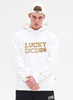 BLUZA Lucky Dice HOODIE LOGO GOLD (WHITE)