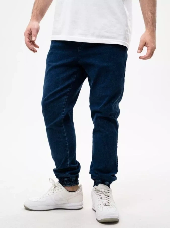 Spodnie Jogger Jigga Wear Crown Jeans Niebieskie