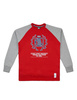 BLUZA KLASYK REGLAN LAUR CZERWONY/MELANŻ DBL655