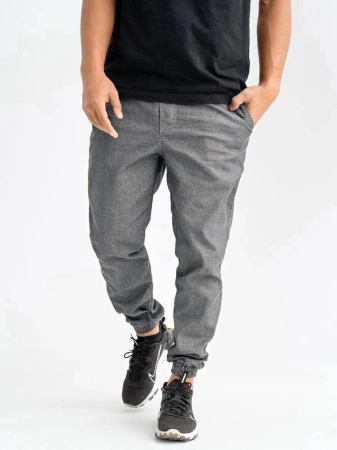 Spodnie Jogger Metoda Mini Logo Haft Szare