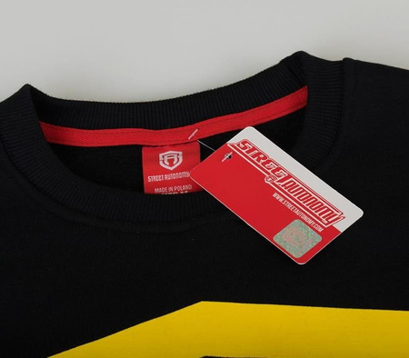 BLUZA BEZ KAPTURA STREET AUTONOMY COLOR ARM BLACK/YELLOW