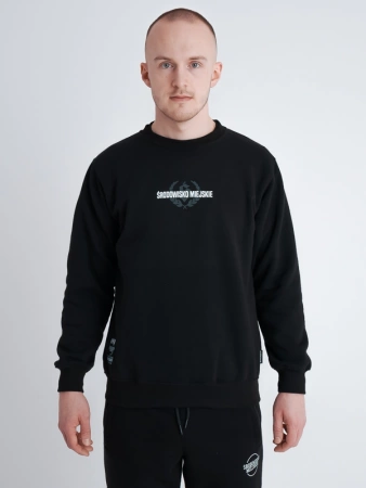 Bluza Klasyczna Środowisko Miejscie Big laur" - Czarna