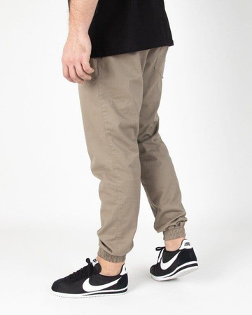 SPODNIE Newbadline CHINO JOGGER ICON BEIGE