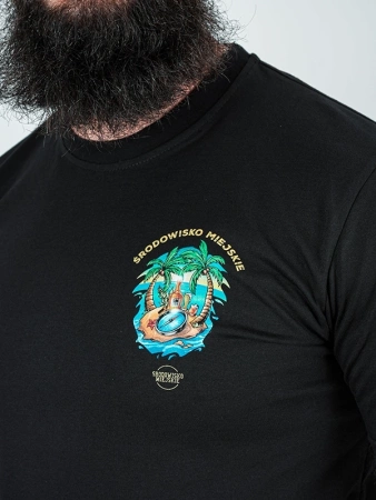 T-shirt Środowisko Miejskie "All time explore" - czarna