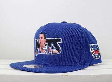 Czapka Mitchell & Ness snapback New Jersey Nets-Drazen Petrovic royal - Player Photo High Crown Snapback