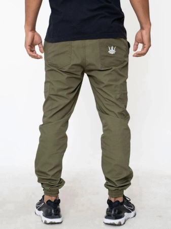 Spodnie Jogger Jigga Wear Khaki Crown Ripstop Cargo