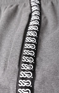 DRESY JOGGER LAMPAS LOGO CIEMNY SZARY