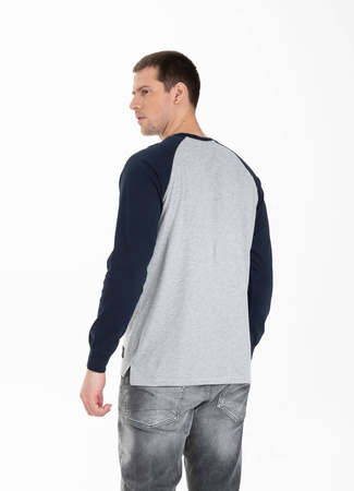 Longsleeve PIT BULL SMALL LOGO Grey/Navy