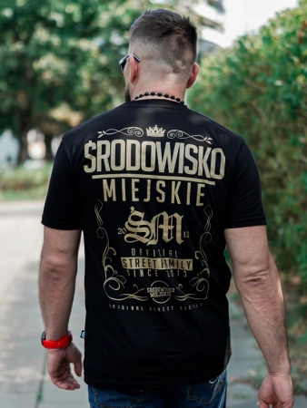 T-shirt Środowisko Miejskie "Theme" - Czarna / Złota