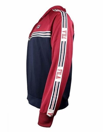Bluza FILA Kangurka Men Besarion Hoody Bordowo- Granatowa