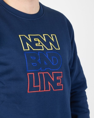 BLUZA Newbadline BEZ KAPTURA OUTLINE NAVY
