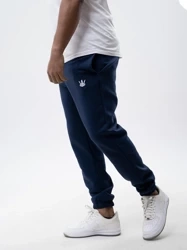 Spodnie Dresowe Jigga Wear Crown Granatowe