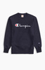 Bluza Champion Script Logo Reverse Weave Sweatshirt Granatowa