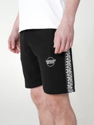 Krótkie spodenki Środowisko Miejskie "Lampas" - Czarne / Białe