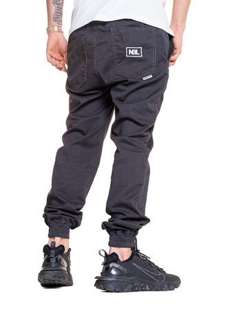 SPODNIE Newbadline CHINO JOGGER ICON Graphite