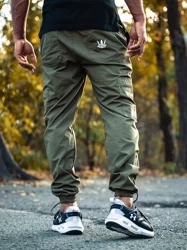 Spodnie Jogger Jigga Wear Khaki Crown Ripstop Cargo