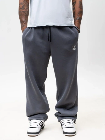 Spodnie Dresowe Jigga Wear Crown Baggy Grafit