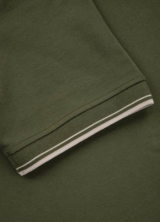 KOSZULKA POLO REGULAR STRIPES Oliwkowa