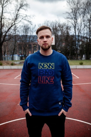 BLUZA Newbadline BEZ KAPTURA OUTLINE NAVY
