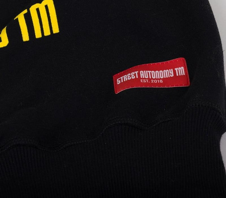 BLUZA BEZ KAPTURA STREET AUTONOMY COLOR ARM BLACK/YELLOW