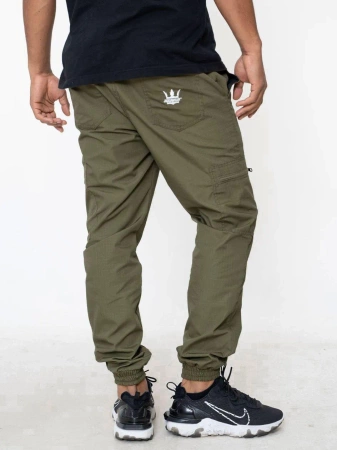 Spodnie Jogger Jigga Wear Khaki Crown Ripstop Cargo