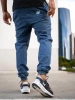 Spodnie Jogger Jigga Wear Crown Jeans Niebieskie