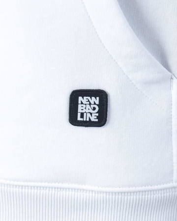 BLUZA Z KAPTUREM STRIPES WHITE Newbadline