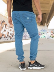 Spodnie Jogger Jigga Wear Crown jeans niebieskie