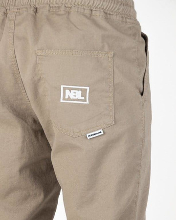 SPODNIE Newbadline CHINO JOGGER ICON BEIGE