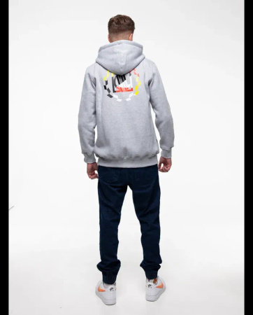 BLUZA DIIL ZIP LAUR SZARY MELANŻ DBL839