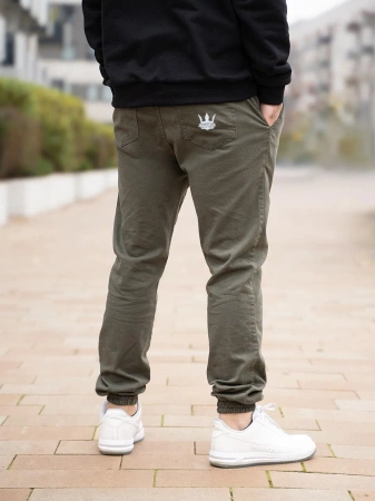 Spodnie Jogger Jigga Wear Crown Military Green