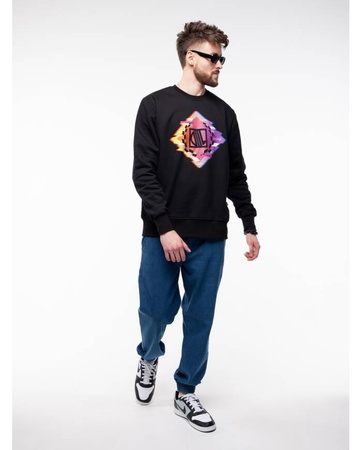 BLUZA DIIL ABSTRACT CZARNY DBL827