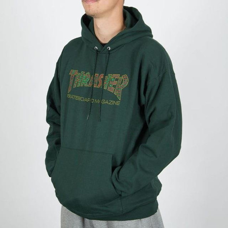 BLUZA THRASHER HOOD DAVIS FOREST