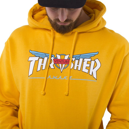 Bluza Kangurka Thrasher x Venture Collab Hood gold