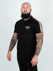 T-shirt Środowisko Miejskie ""Classic Lampas"  czarna / beżowa