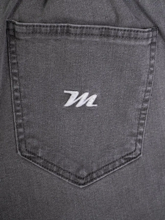 Spodnie Jogger Metoda Mini Logo Haft Szare