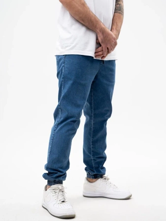 Spodnie Jogger Jigga Wear Crown Jeans Niebieskie