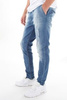 JEANS SSG STRETCH SKINNY GUMA LIGHT Z PRZETARCIAMI