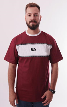 T-SHIRT SSG BELT CLASSIC BORDO