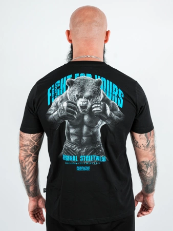 T-shirt Środowisko Miejskie "Essential Grizzly Bear" - czarna